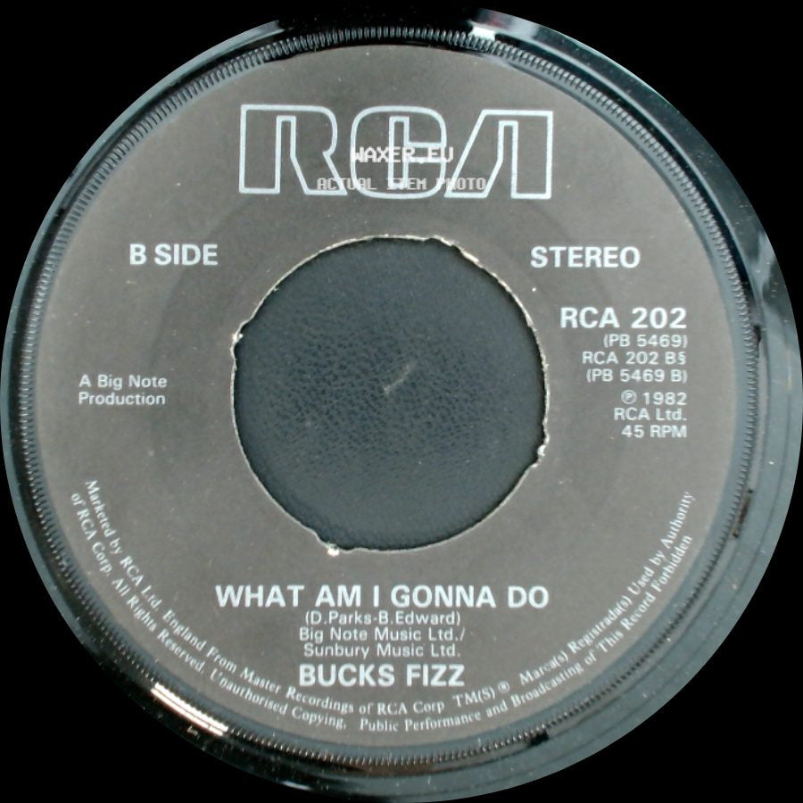 Bucks Fizz - My Camera Never Lies / What Am I Gonna Do side B