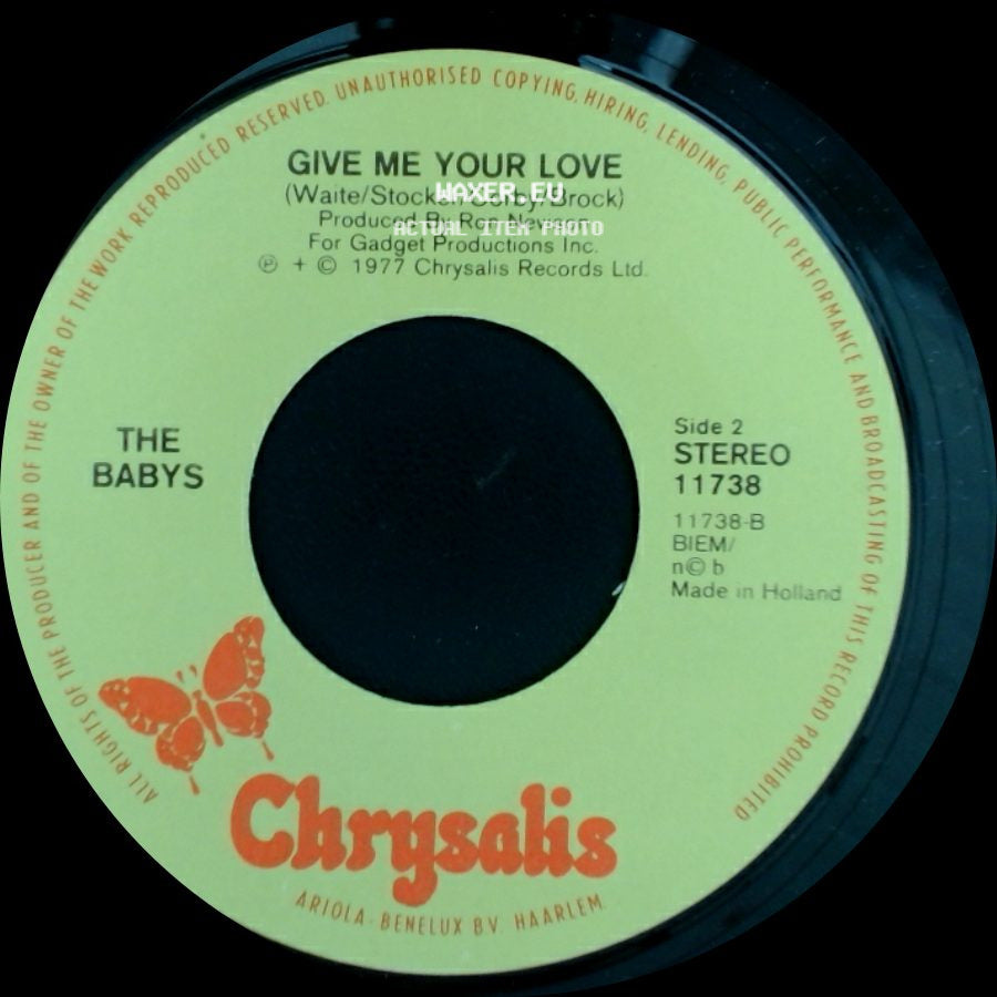 The Babys - Isn't It Time / Give Me Your Love side B
