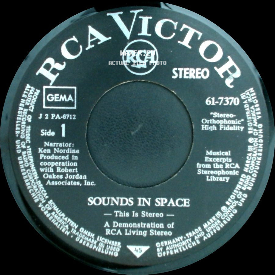 Unknown Artist - Sounds In Space / Sounds In Space side A