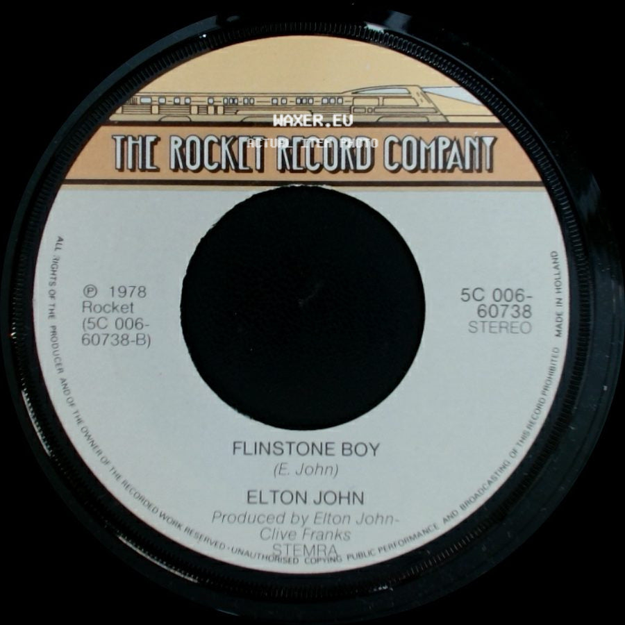 Elton John - Ego / Flinstone Boy side B