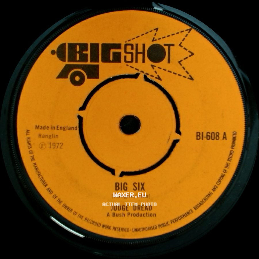 Judge Dread - One Armed Bandit / Big Six side B