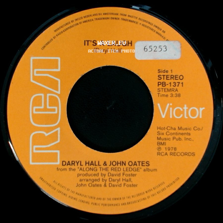 Daryl Hall & John Oates - It's A Laugh / Serious Music side A