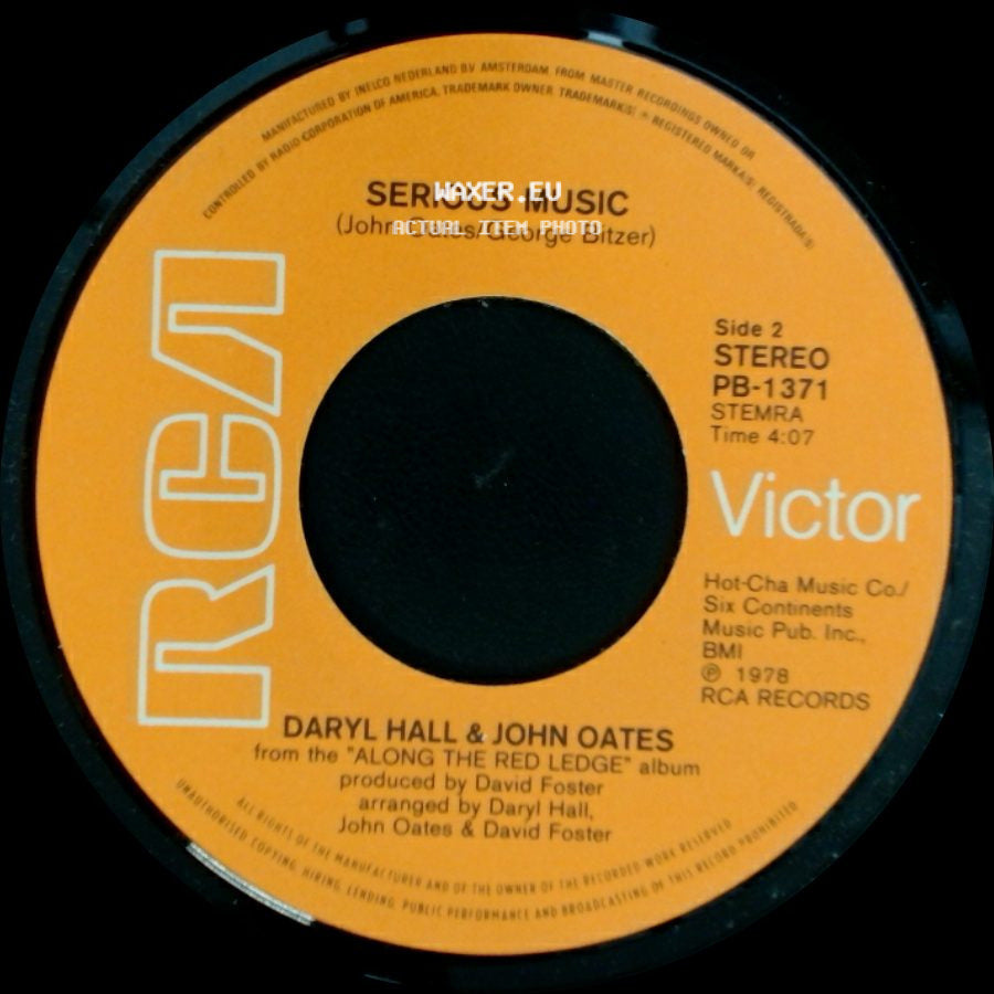 Daryl Hall & John Oates - It's A Laugh / Serious Music side B