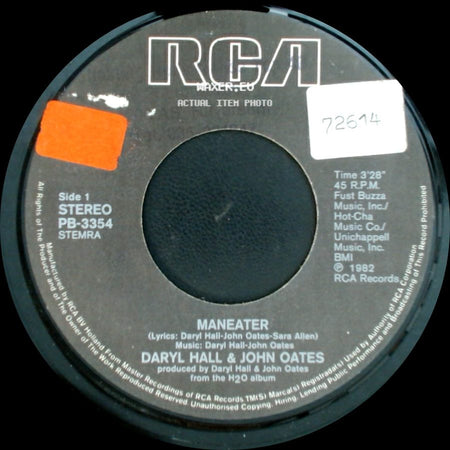 Daryl Hall & John Oates - Maneater / Delayed Reaction side A