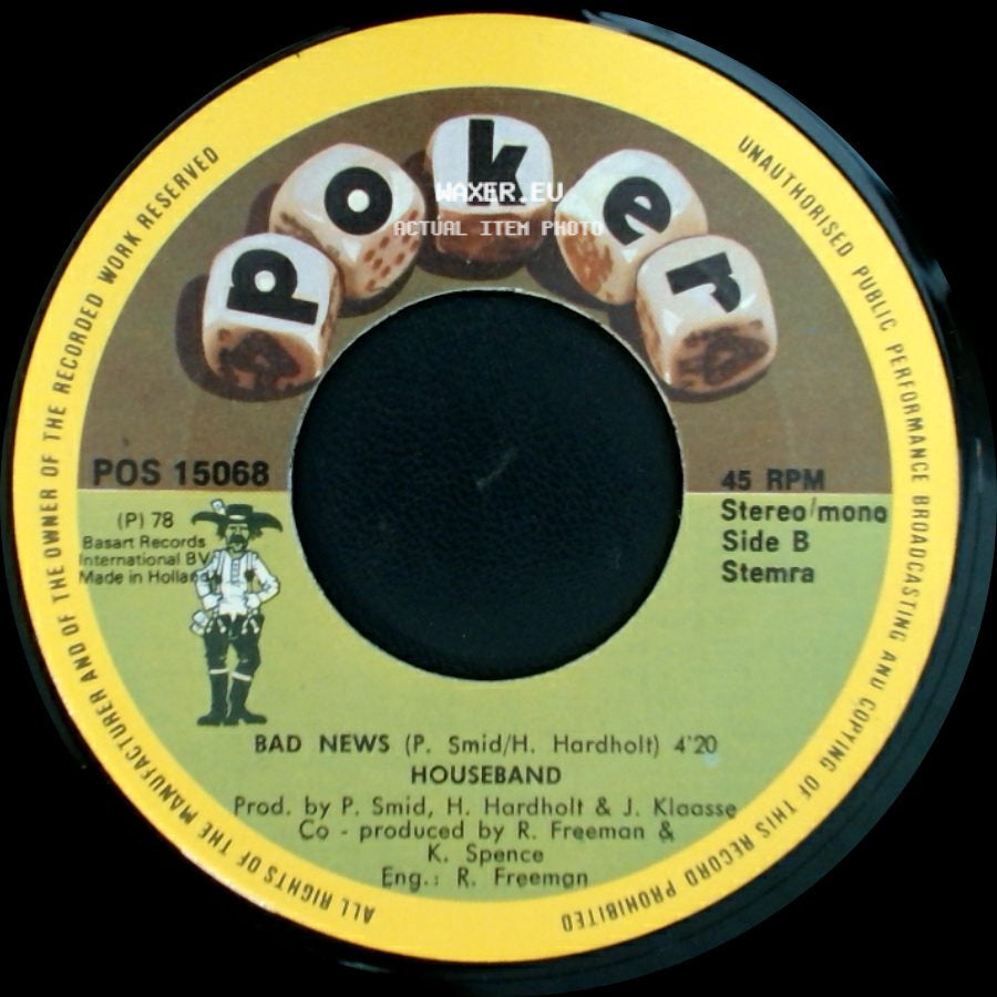 Houseband - The Mambo / Bad News side B