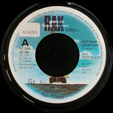 Hot Chocolate - Put Your Love In Me / Let Them Be The Judge side A