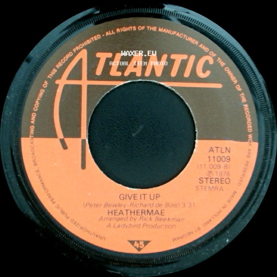 Heathermae - Give It Up / You Don't Need side A