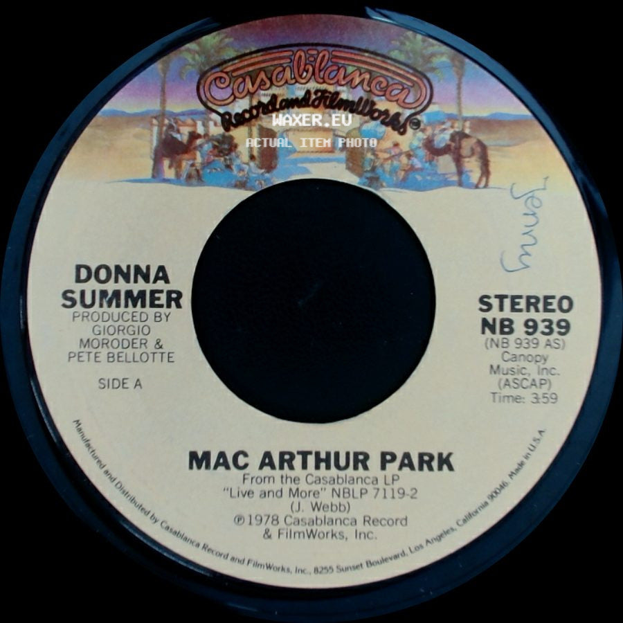 Donna Summer - Mac Arthur Park / Once Upon A Time side A