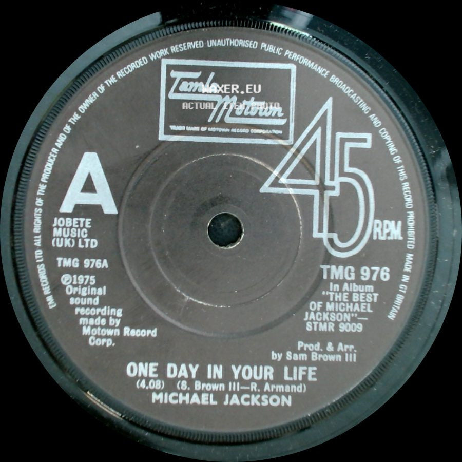 Michael Jackson - One Day In Your Life / Take Me Back side A