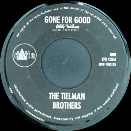 The Tielman Brothers - Little Bird / Gone For Good side B