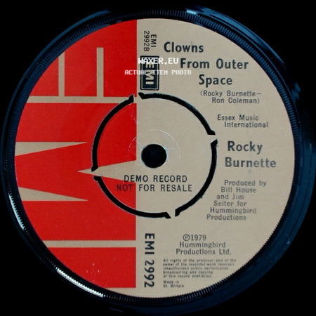 Rocky Burnette - Clowns From Outer Space / Tired Of Toein The Line side A