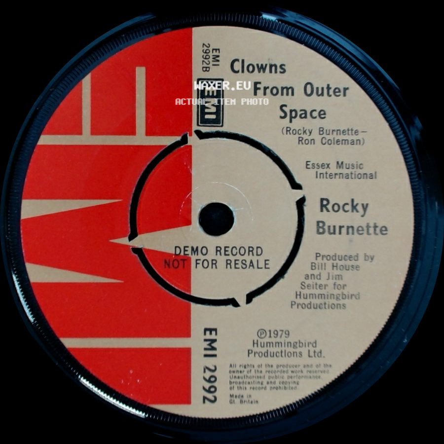 Rocky Burnette - Clowns From Outer Space / Tired Of Toein The Line side A