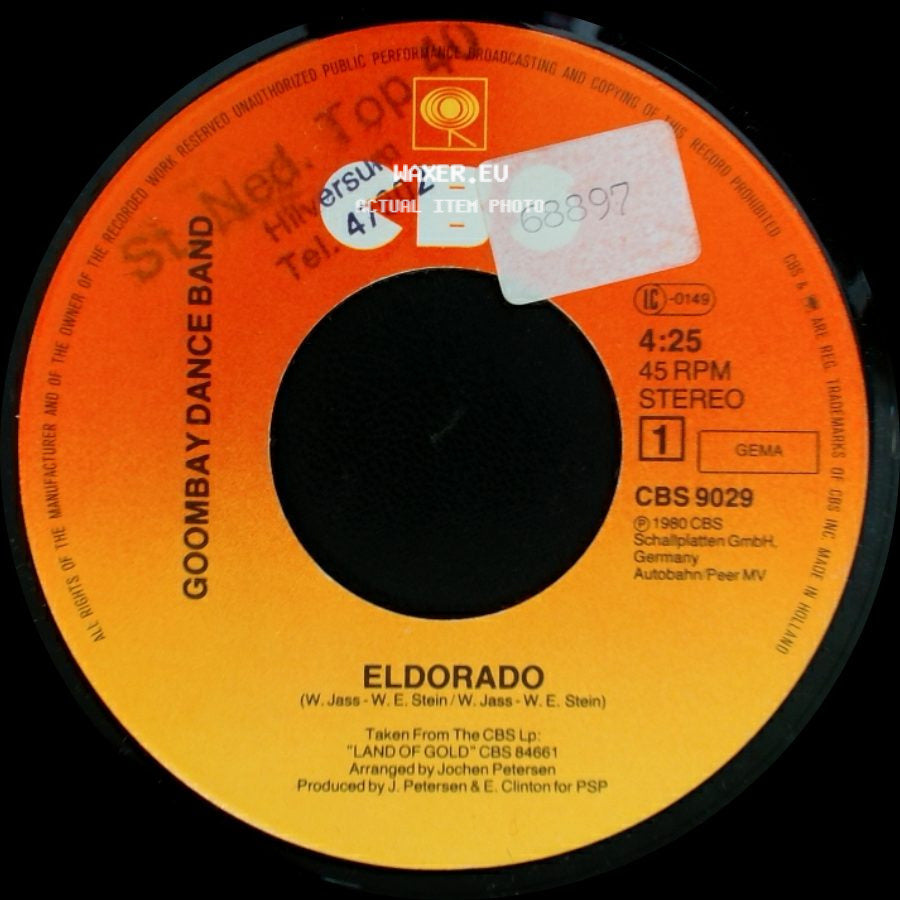 Goombay Dance Band - Love And Tequila / Eldorado side B