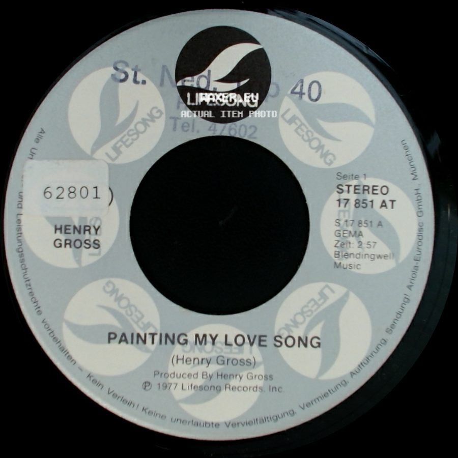 Henry Gross - Painting My Love Song / String Of Hearts side A