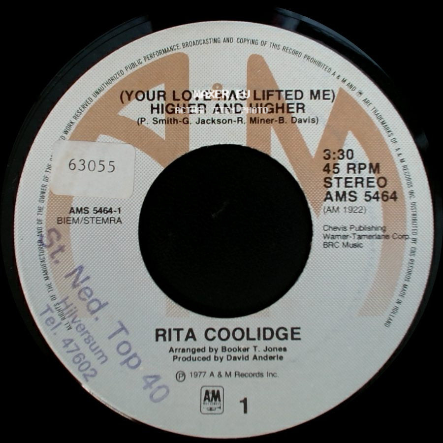 Rita Coolidge - Who's To Bless And Who's To Blame / (Your Love Has Lifted Me) Higher And Higher side B
