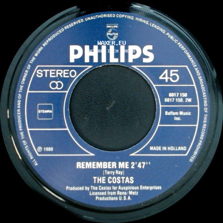 The Costas / Guy Costa - Remember Me / Oh, John side A