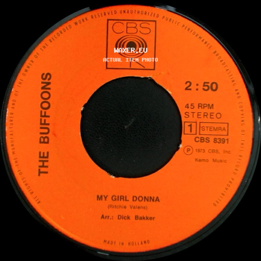The Buffoons - My Girl Donna / Wait side A