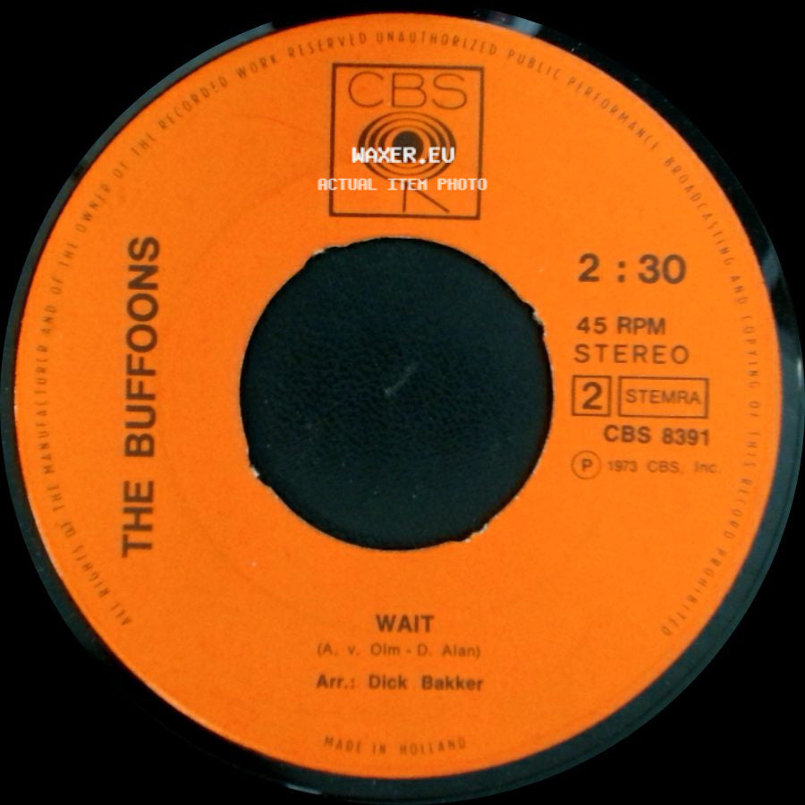 The Buffoons - My Girl Donna / Wait side B