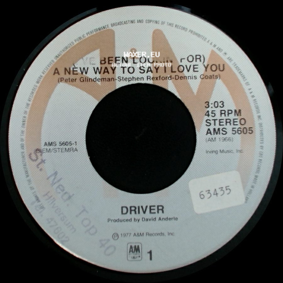 Driver - Bring It To Me / (I've Been Lookin' For) A New Way To Say I Love You side B
