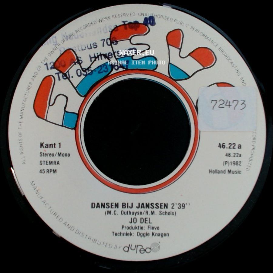 Jo Del - Dansen Bij Janssen / Spaanse Boy side A