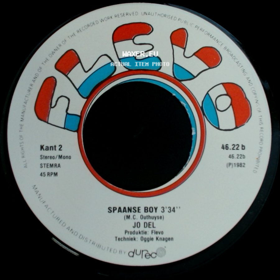 Jo Del - Dansen Bij Janssen / Spaanse Boy side B