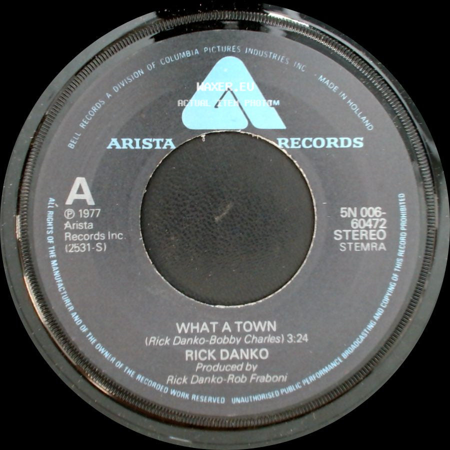 Rick Danko - Shake It / What A Town side B