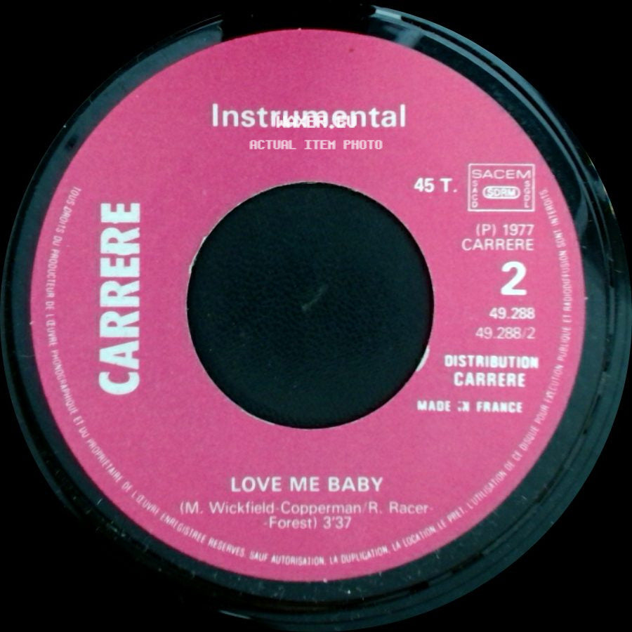 S.B. Devotion - Love Me Baby / Love Me Baby side A