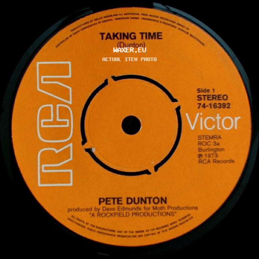 Pete Dunton - Taking Time / Still Confused side A