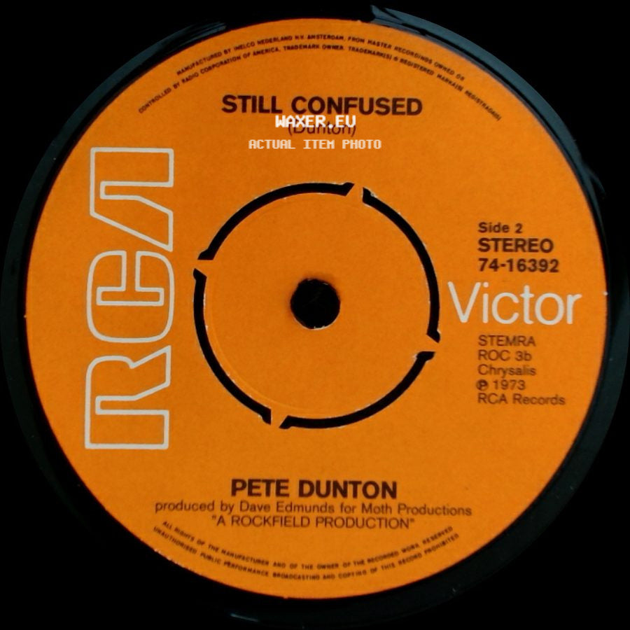 Pete Dunton - Taking Time / Still Confused side B