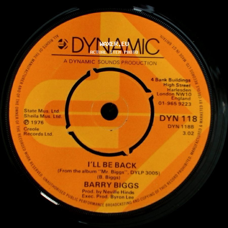 Barry Biggs - I'll Be Back / Side Show side A
