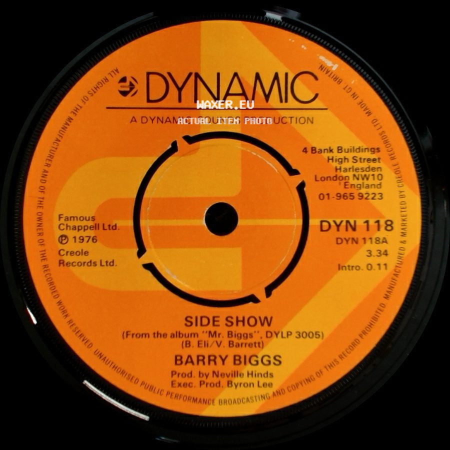 Barry Biggs - I'll Be Back / Side Show side B