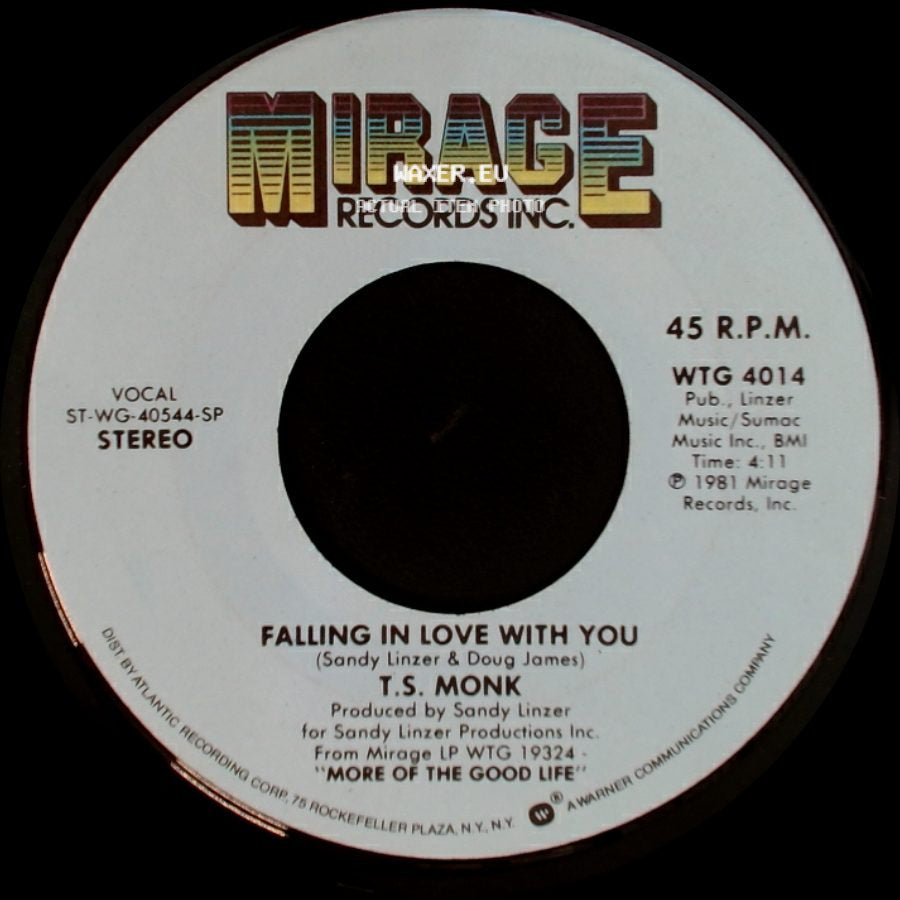 T.S. Monk - More To Love / Falling In Love With You side B