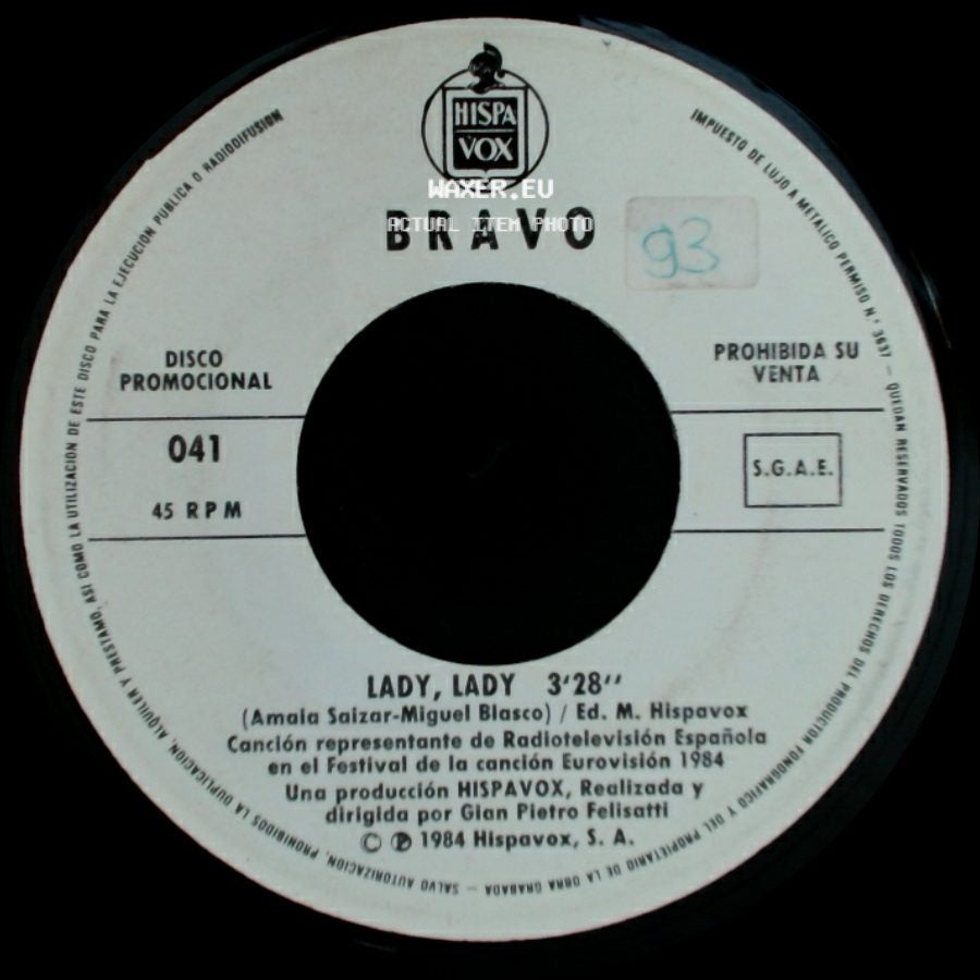 Bravo - Lady, Lady / Lady, Lady side B