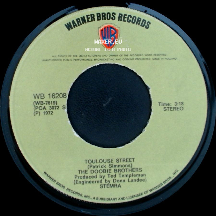 The Doobie Brothers - Listen To The Music / Toulouse Street side B