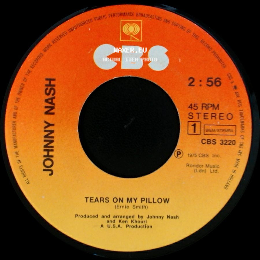 Johnny Nash - Tears On My Pillow / Beautiful Baby side A