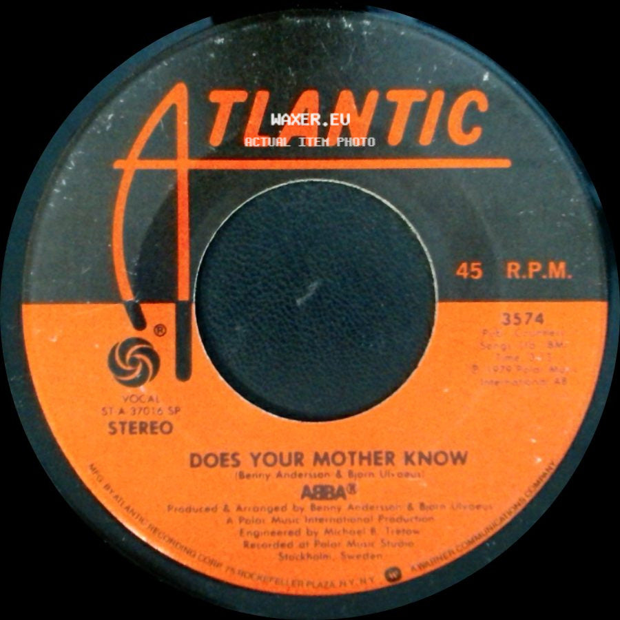Abba - Does Your Mother Know / Kisses Of Fire side A