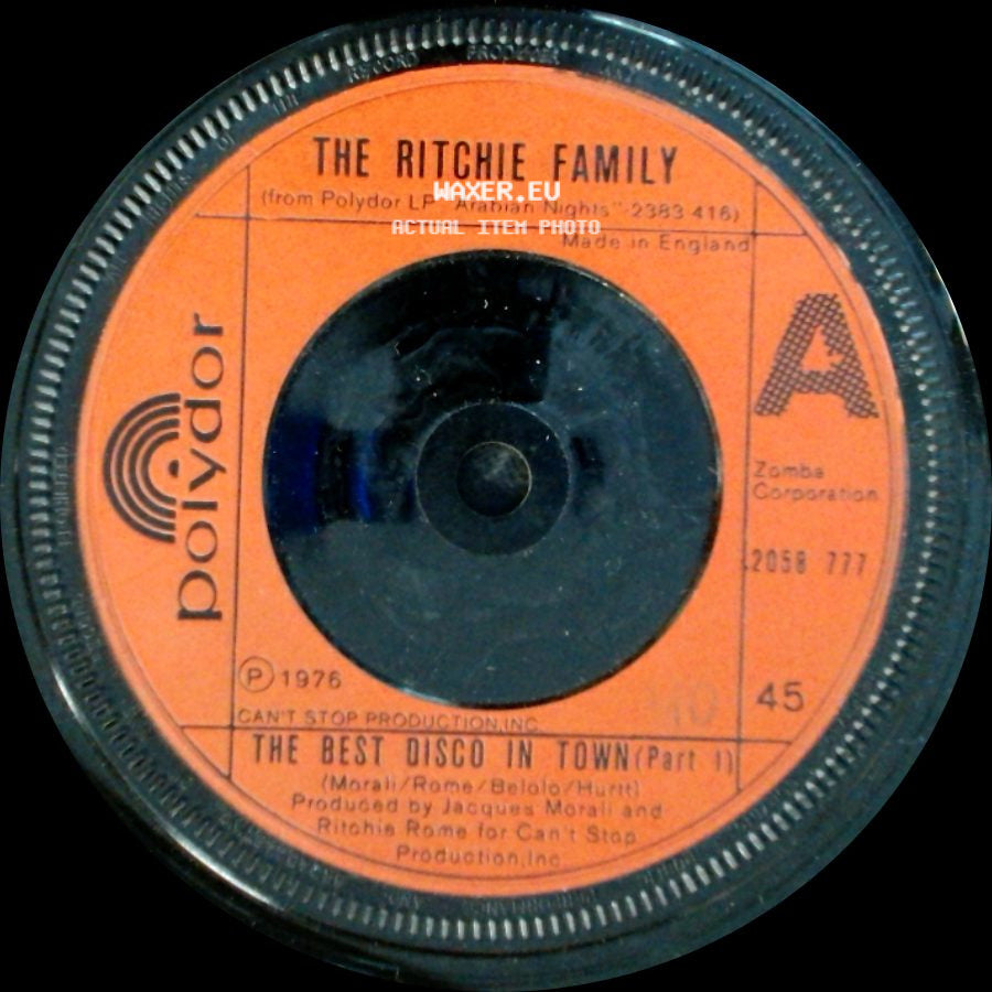 The Ritchie Family - The Best Disco In Town (Part 1) / The Best Disco In Town (Part 2) side A