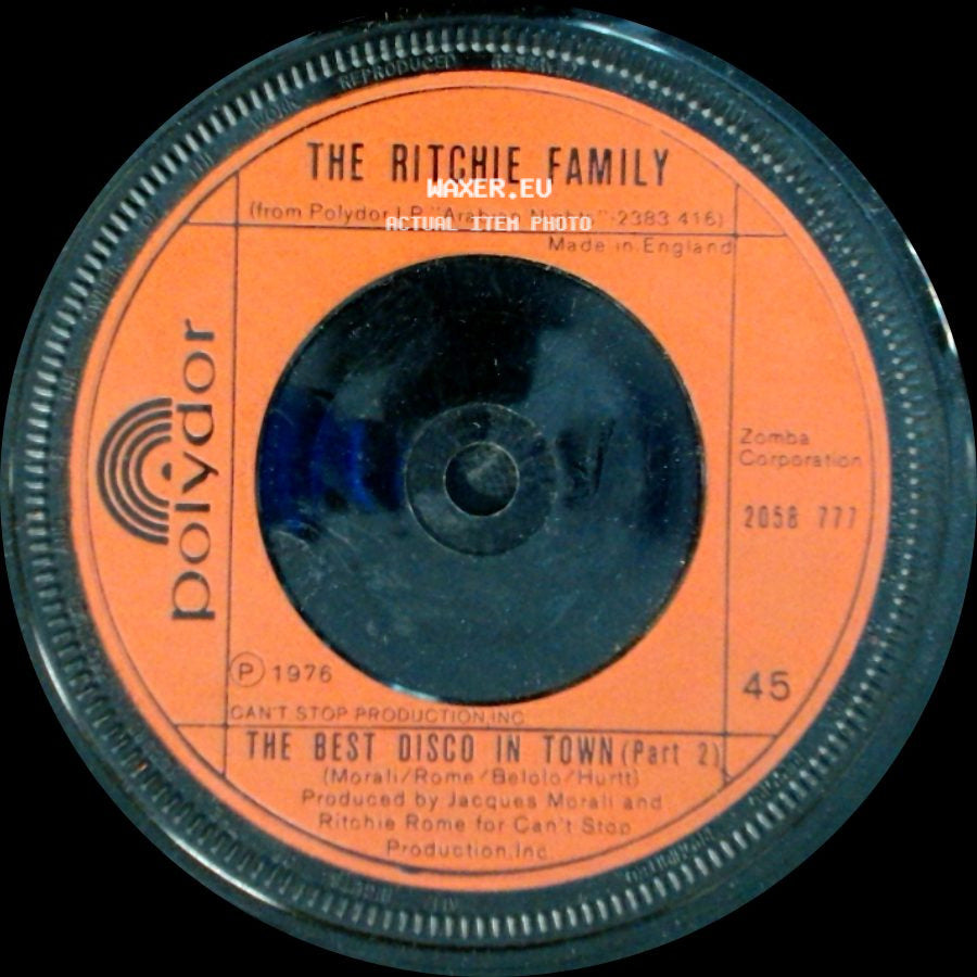The Ritchie Family - The Best Disco In Town (Part 1) / The Best Disco In Town (Part 2) side B