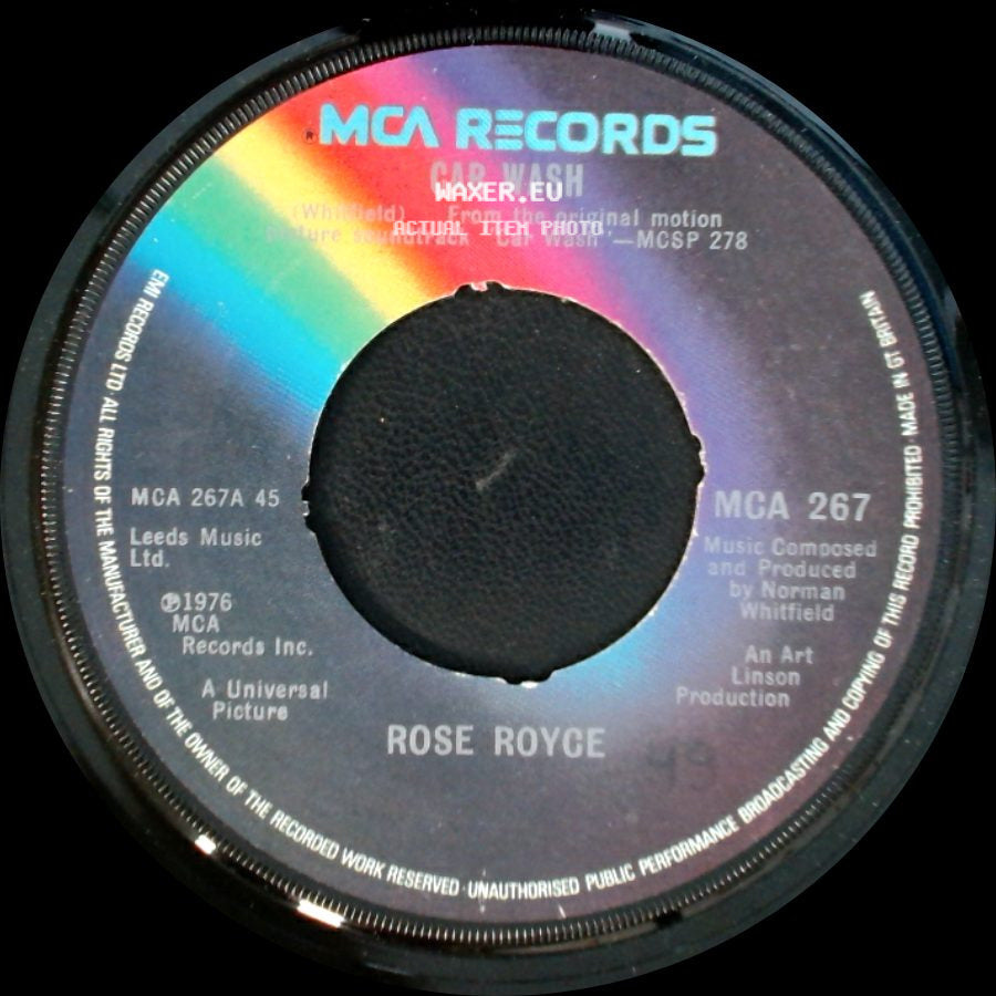 Rose Royce - Water / Car Wash side B