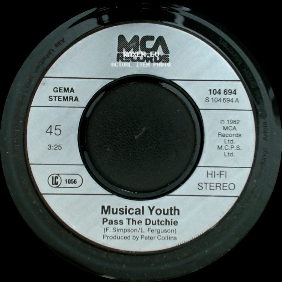 Musical Youth - Please Give Love A Chance / Pass The Dutchie side B