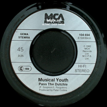 Musical Youth - Please Give Love A Chance / Pass The Dutchie side B