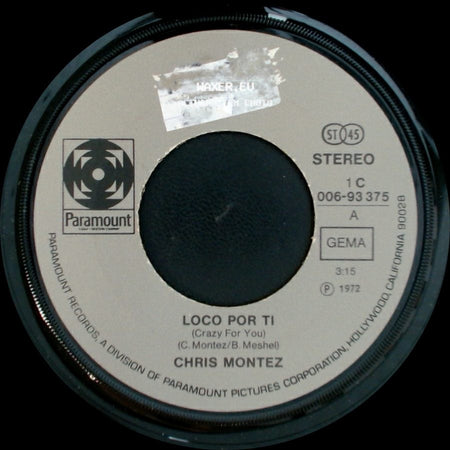 Chris Montez - Loco Por Ti (Crazy For You) / The Part You Play Best Is Yourself side A