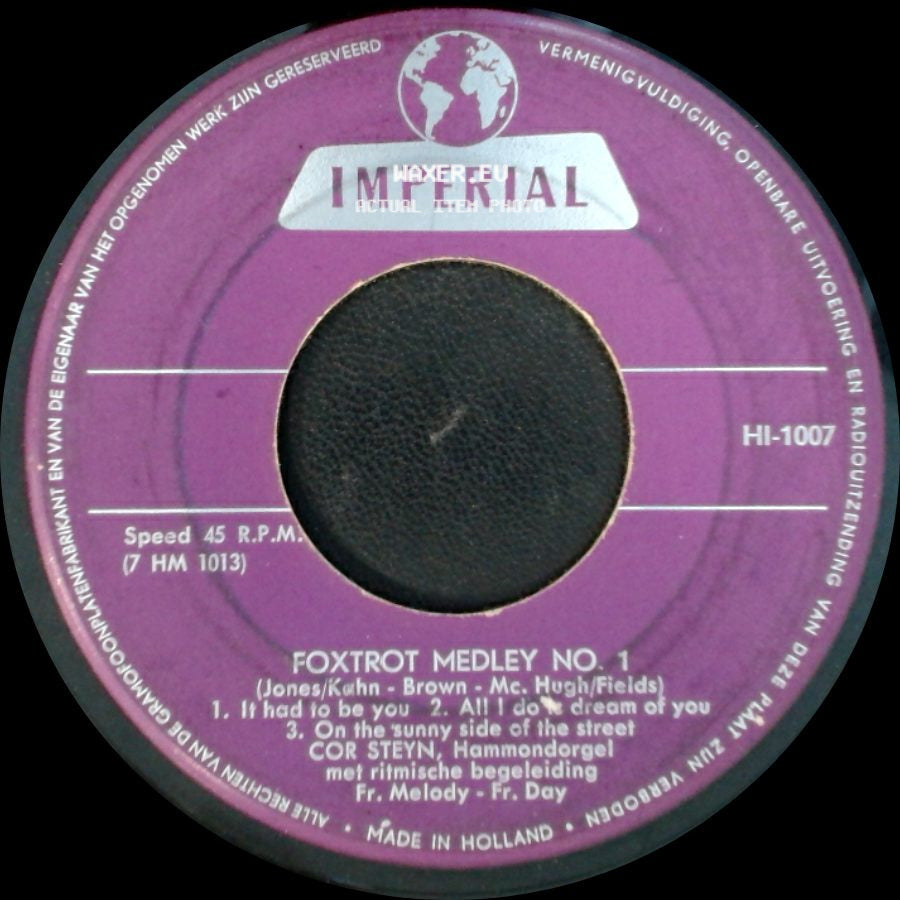 Cor Steyn - Foxtrot Medley No. 2 / Foxtrot Medley No. 1 side B