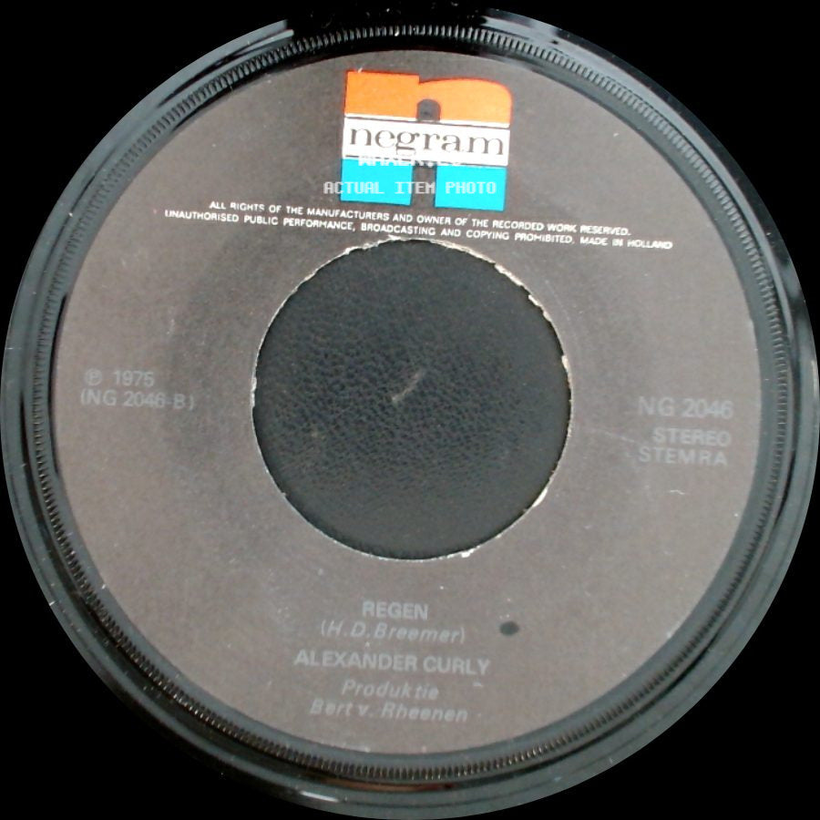 Alexander Curly - Guus / Regen side B
