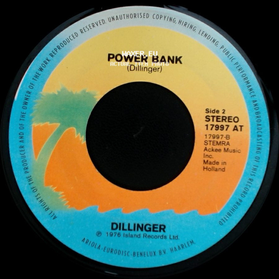 Dillinger - Cokane In My Brain / Power Bank side B