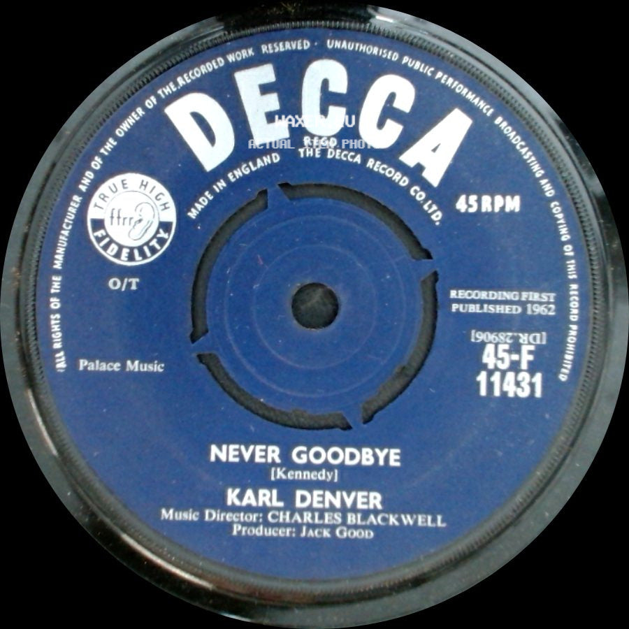 Karl Denver - Never Goodbye / Highland Fling side A