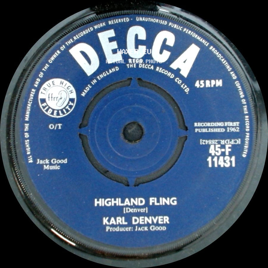 Karl Denver - Never Goodbye / Highland Fling side B