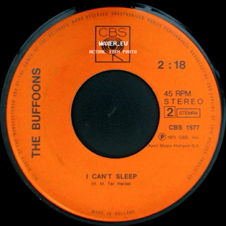 The Buffoons - Arizona / I Can't Sleep side B