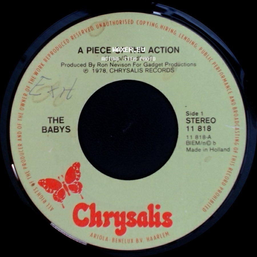 The Babys - A Piece Of The Action / Read My Stars side A