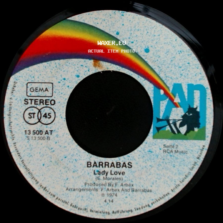 Barrabas - Hi-Jack / Lady Love side B